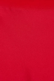 Product shot of the Loulou Satin Skirt in colour Red (Red), detail