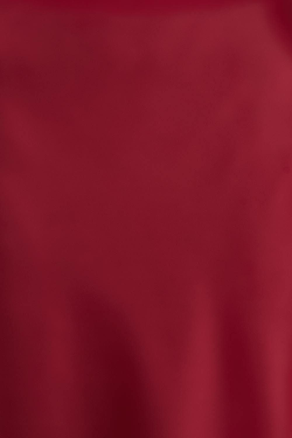 Product shot of the Loulou Satin Skirt in colour Shiraz (Red), detail