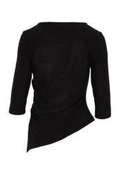 Product shot of the Aisling Top in colour Black (Black), from the back