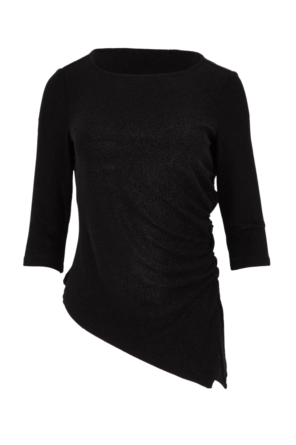 Product shot of the Aisling Top in colour Black (Black), from the front