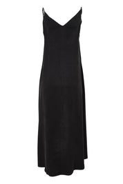 Product shot of the Edith Dress in colour Black (Black), from the back