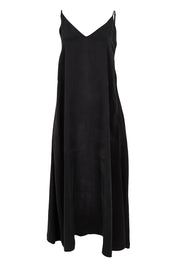 Product shot of the Edith Dress in colour Black (Black), from the front
