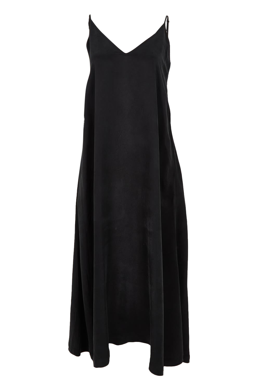 Product shot of the Edith Dress in colour Black (Black), from the front