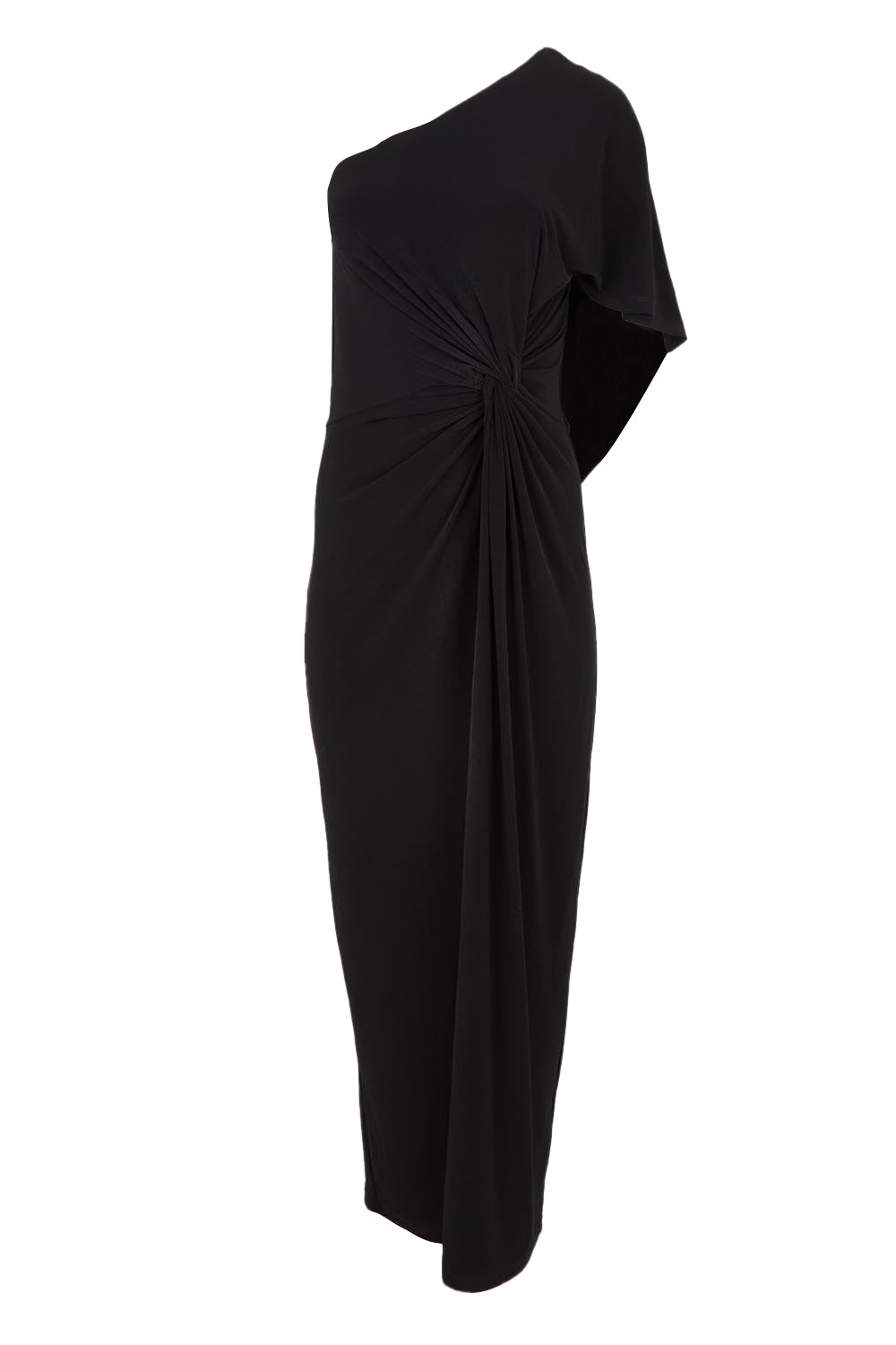 Product shot of the Vanessa Evening Gown in colour Black (Black), from the front