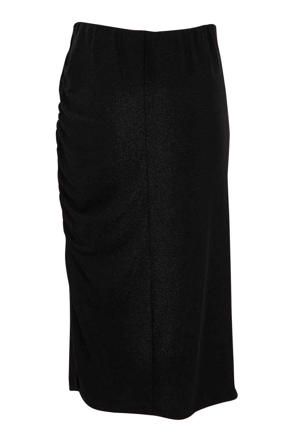 Product shot of the Aisling Skirt in colour Black (Black), from the back