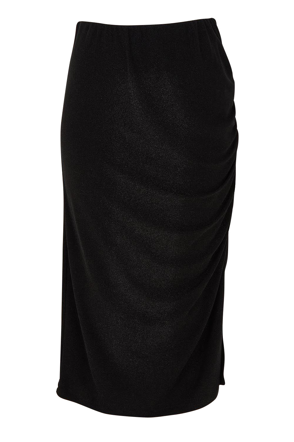 Product shot of the Aisling Skirt in colour Black (Black), from the front