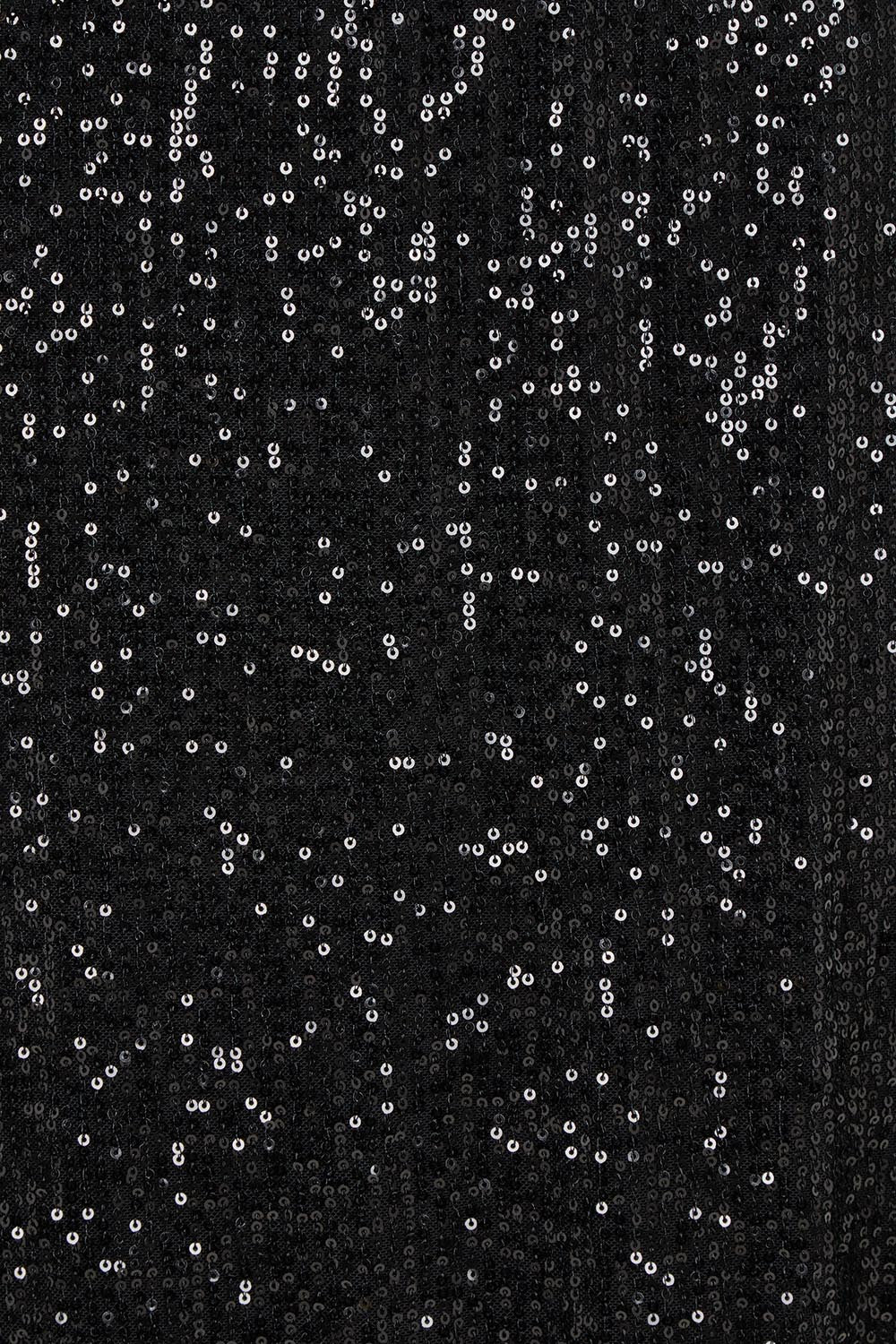 Product shot of the Reegan Sequin Skirt in colour Black (Metallics), detail
