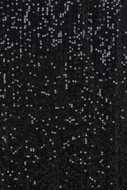 Product shot of the Reegan Sequin Skirt in colour Black (Metallics), detail
