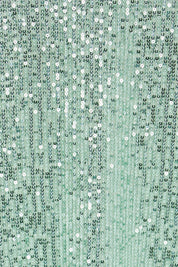 Product shot of the Reegan Sequin Skirt – Mint in colour Mint, showing detail