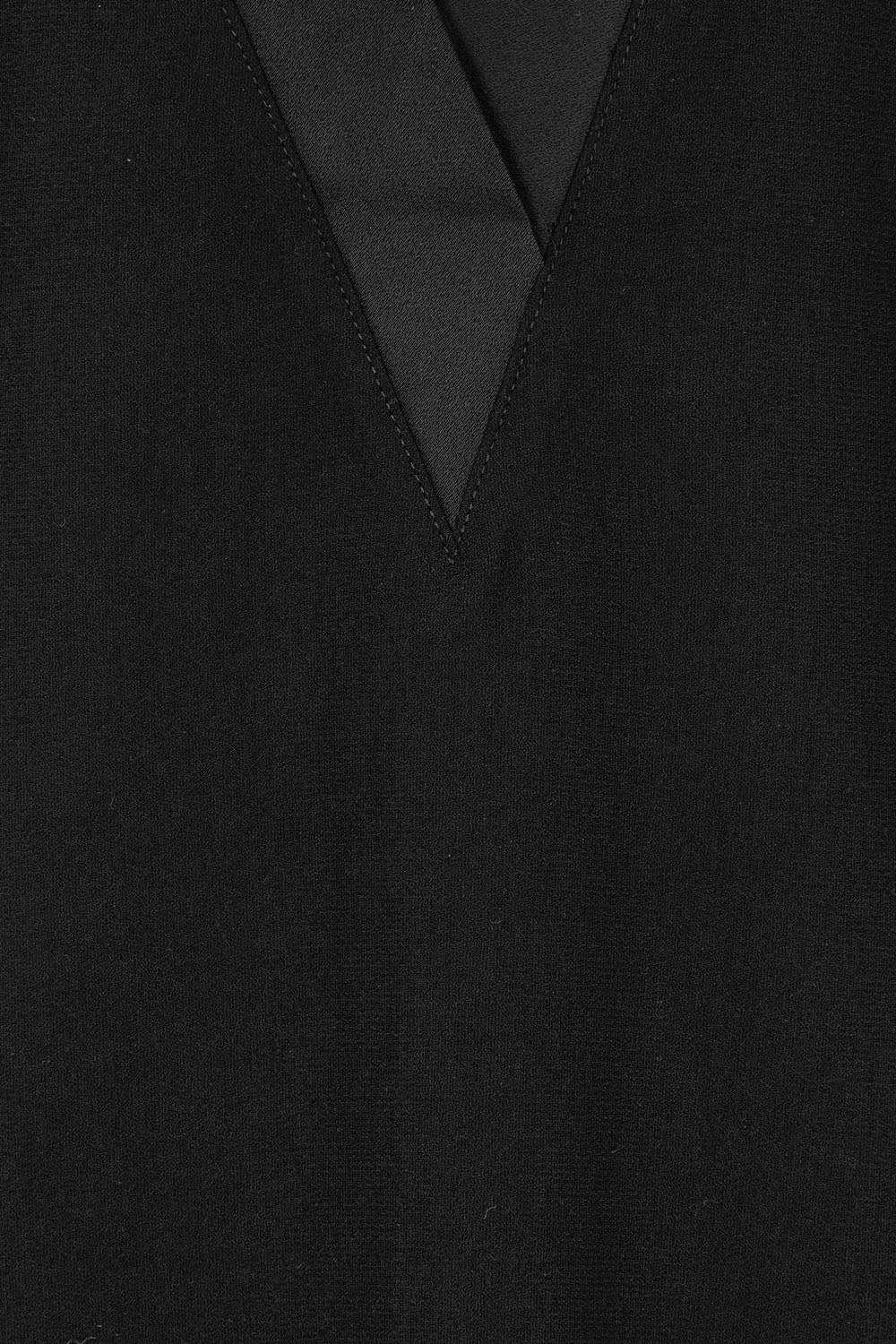 Product shot of the Meave Tuxedo Dress in colour Black (Black), detail