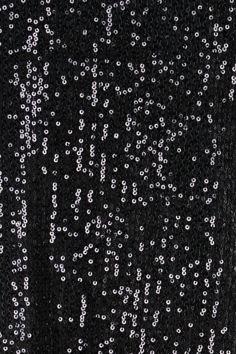 Product shot of the Reegan Sequin Top – Black in colour Black, showing detail