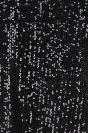 Product shot of the Reegan Sequin Top – Black in colour Black, showing detail