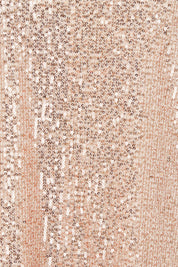 Product shot of the Reegan Sequin Top in colour Rosegold (Metallics), detail