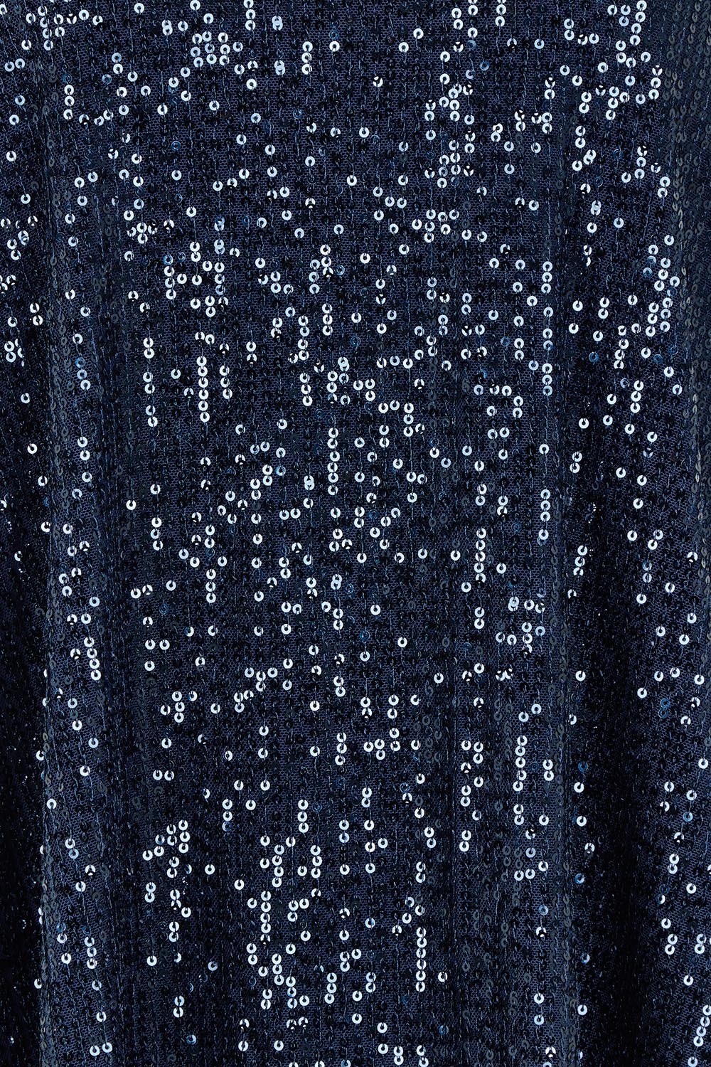 Product shot of the Renee Sequin Top in colour Navy (Metallics), detail