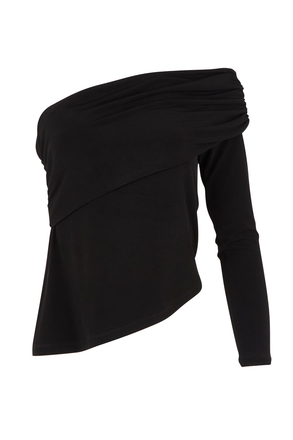 Product shot of the Lucy Top in colour Black (Black), detail