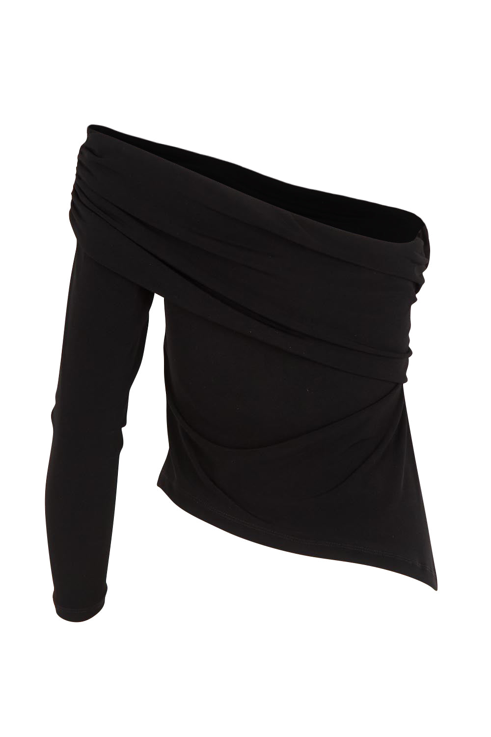 Product shot of the Lucy Top in colour Black (Black), detail