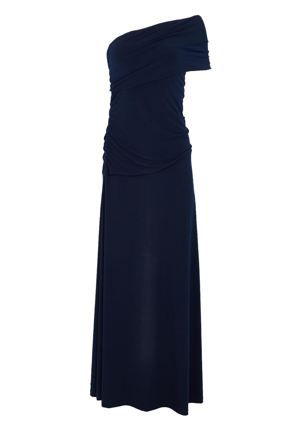 Product shot of the Lucy Dress in colour Navy (Blue), from the front