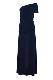 Product shot of the Lucy Dress in colour Navy (Blue), from the front