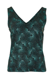 Product shot of the Nadia Camisole in colour Jadebling (Green), from the front