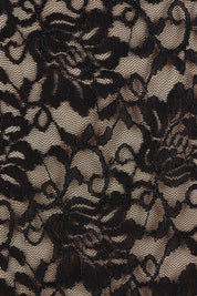 Product shot of the Claire Lace Dress in colour Black (Black), detail