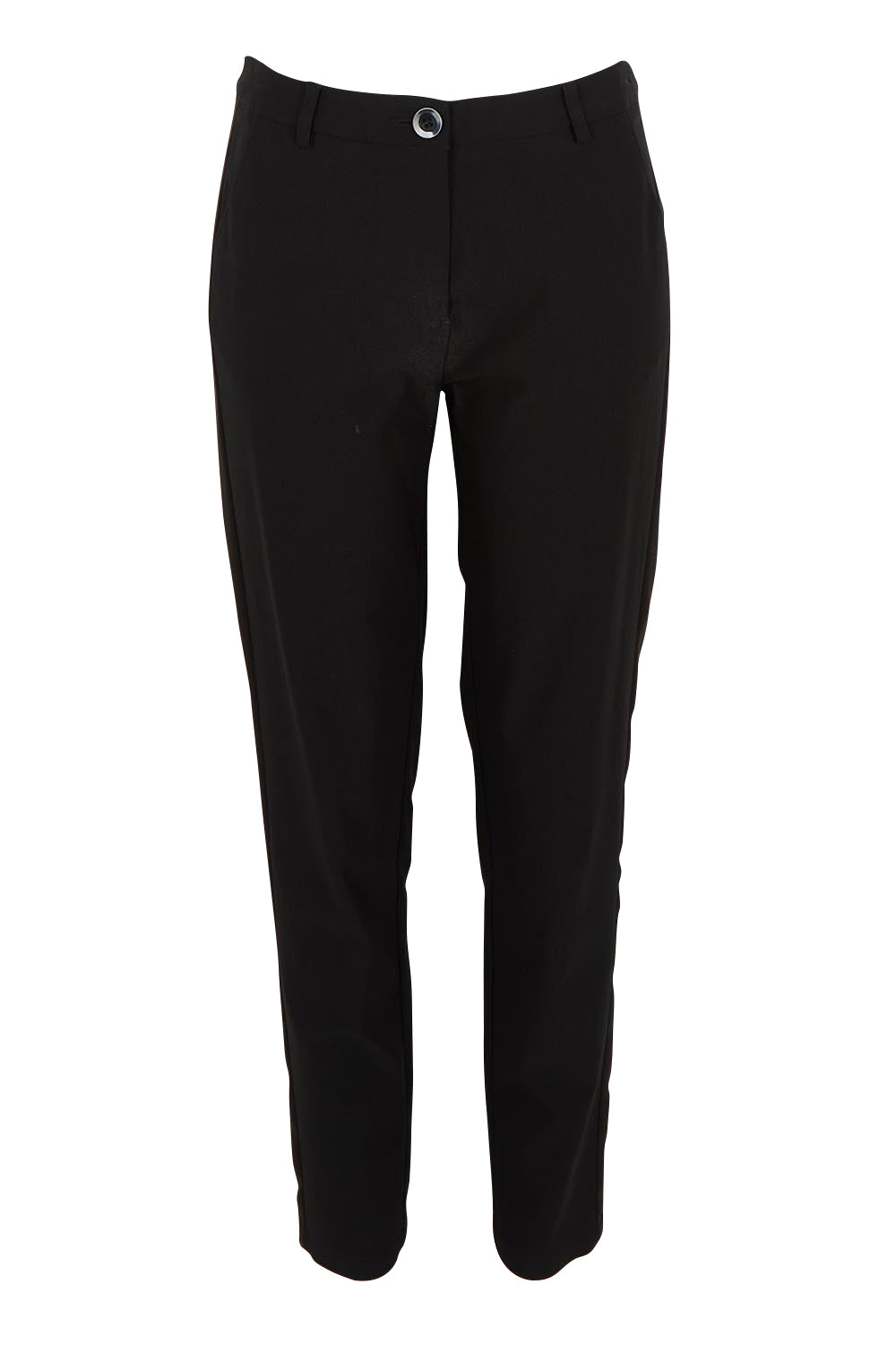 Product shot of the Tiffany Tuxedo Pants in colour Black (Black), from the front