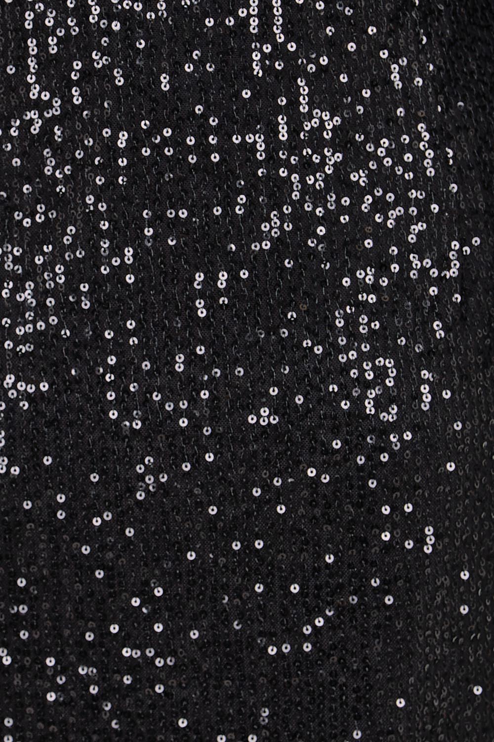 Product shot of the Reece Sequin Jacket – Black in colour Black, showing detail