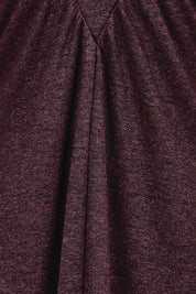 Product shot of the Glenda Evening Gown - Garnet in colour Garnet, showing detail