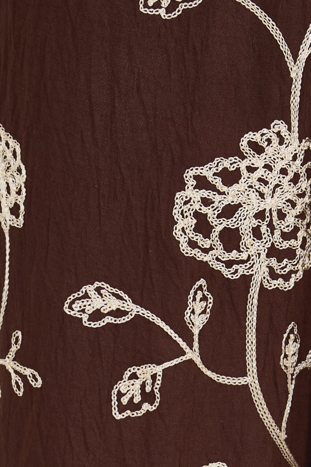 Product shot of the Celia Pants - Chocolategold in colour Chocolategold, showing detail