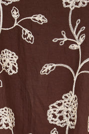 Product shot of the Celia Top - Chocolategold in colour Chocolategold, showing detail