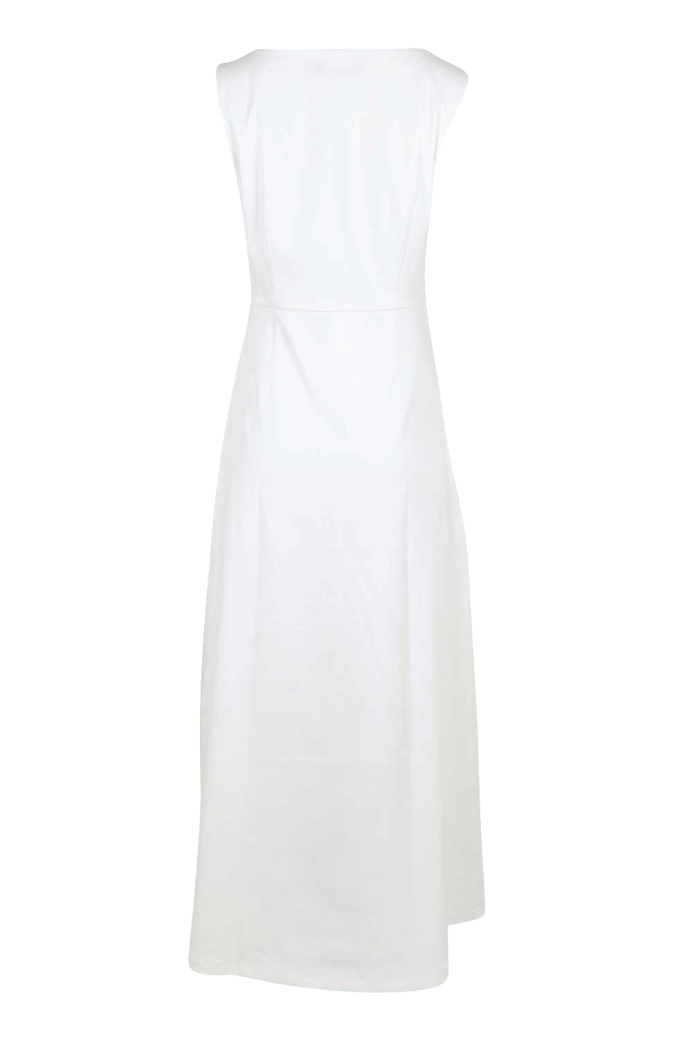 Product shot of the Lisa Evening Gown - Snow in colour Snow, from the back