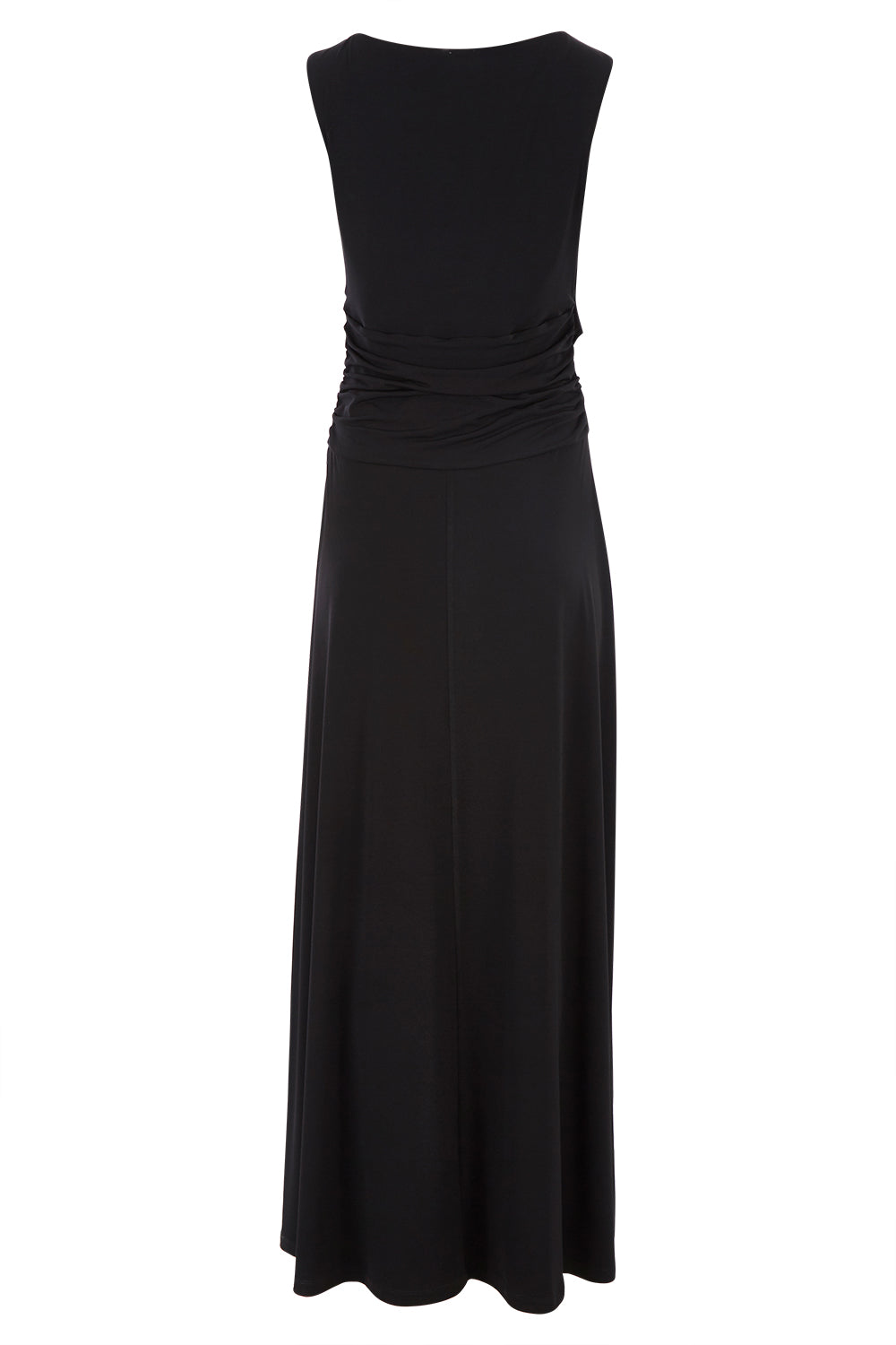Product shot of the Alexa Dress in colour Black (Black), from the back