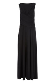 Product shot of the Alexa Dress in colour Black (Black), from the front