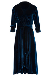 Product shot of the Annabelle Dress in colour Opal (Blue), from the front