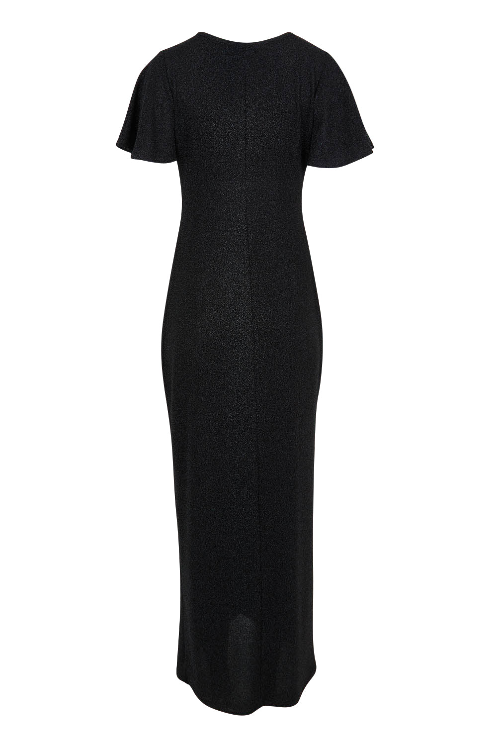 Product shot of the Piper Dress in colour Black (Black), from the back
