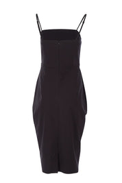 Product shot of the Lola Dress in colour Black (Black), from the back