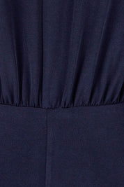 Product shot of the Nancy Dress in colour Navy (Blue), detail