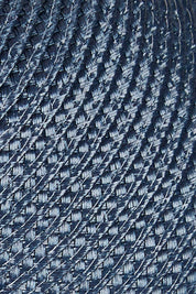 Product shot of the Drew Fascinator in colour Navy (Blue), detail