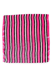 Product shot of the Hadley Hair Scarf in colour Pinkstripe (Pink), detail