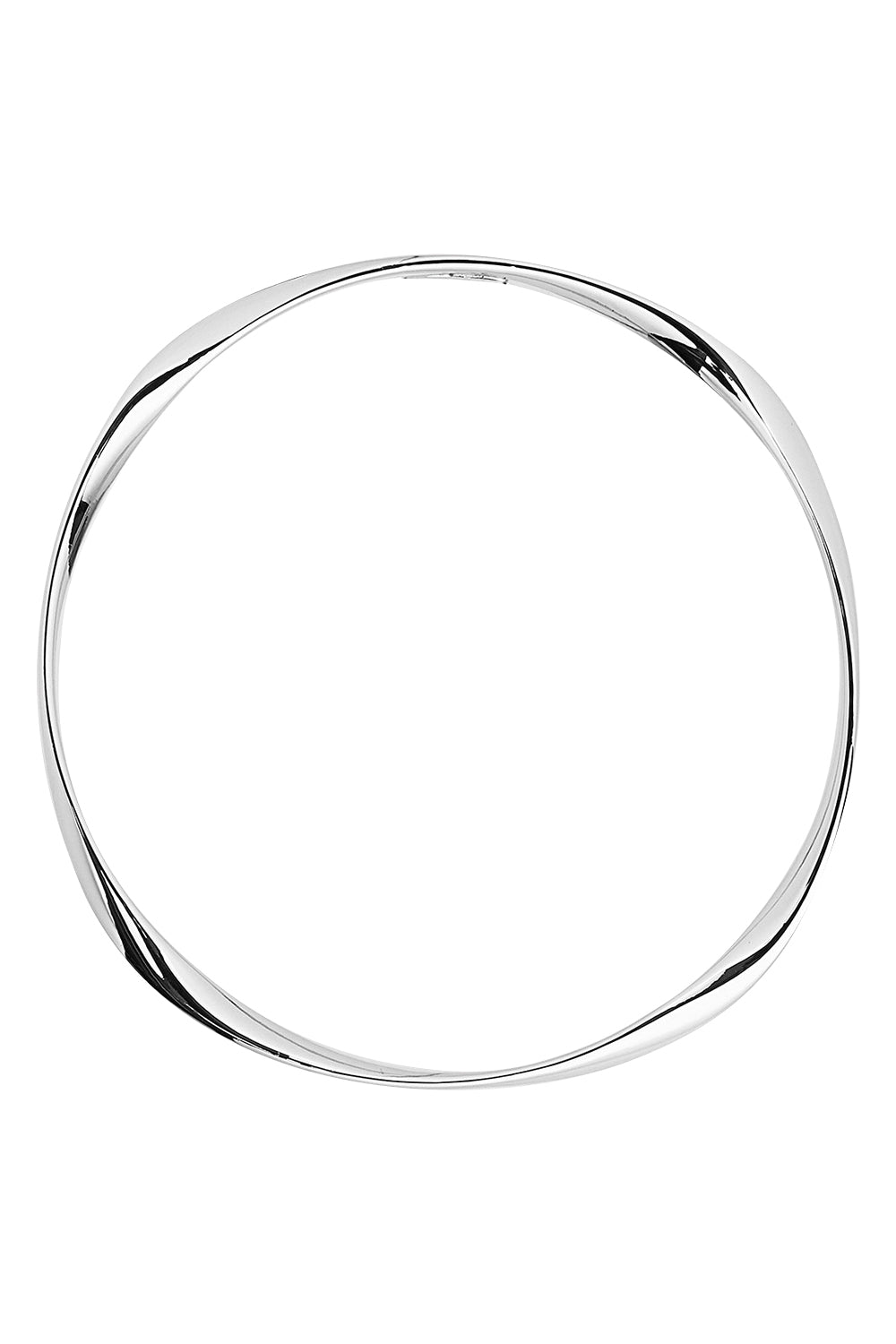 Product shot of the Garden Of Eden Bangle in colour Silver (Metallics), detail