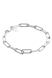 Product shot of the Vista Chain Bracelet in colour Silver (Metallics), detail