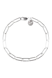 Product shot of the Vista Chain Bracelet in colour Silver (Metallics), from the front