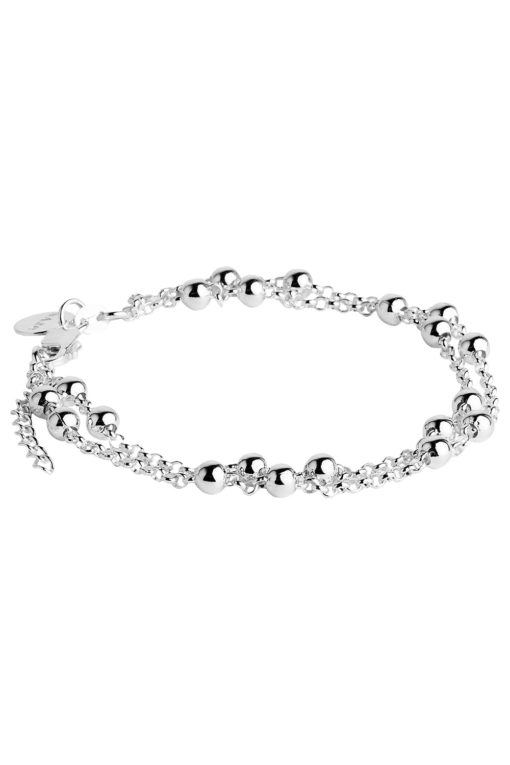 Product shot of the Mattina Silver Bracelet in colour Silver (Metallics), from the front
