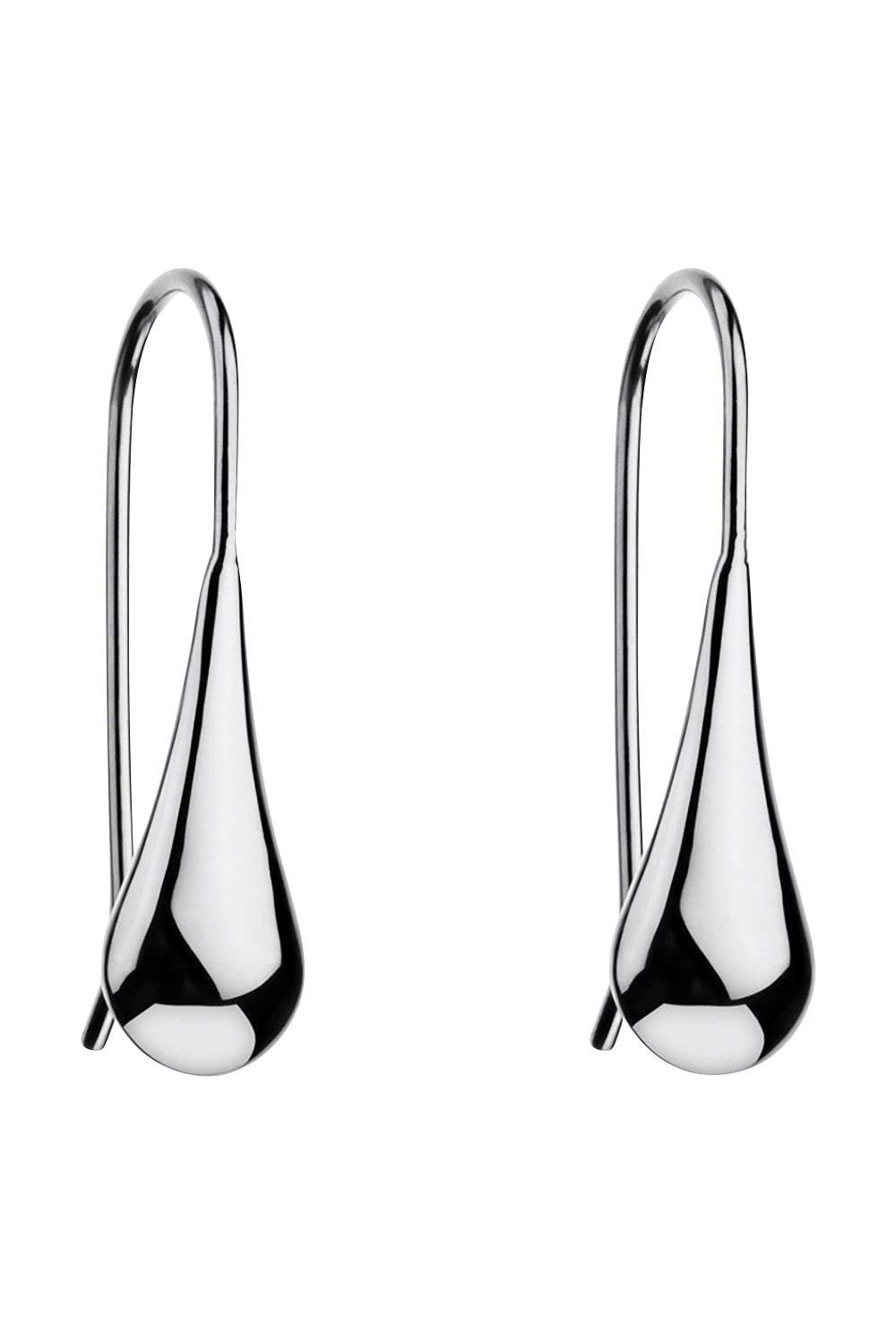 Product shot of the My Silent Tears Earring in colour Silver (Metallics), from the front