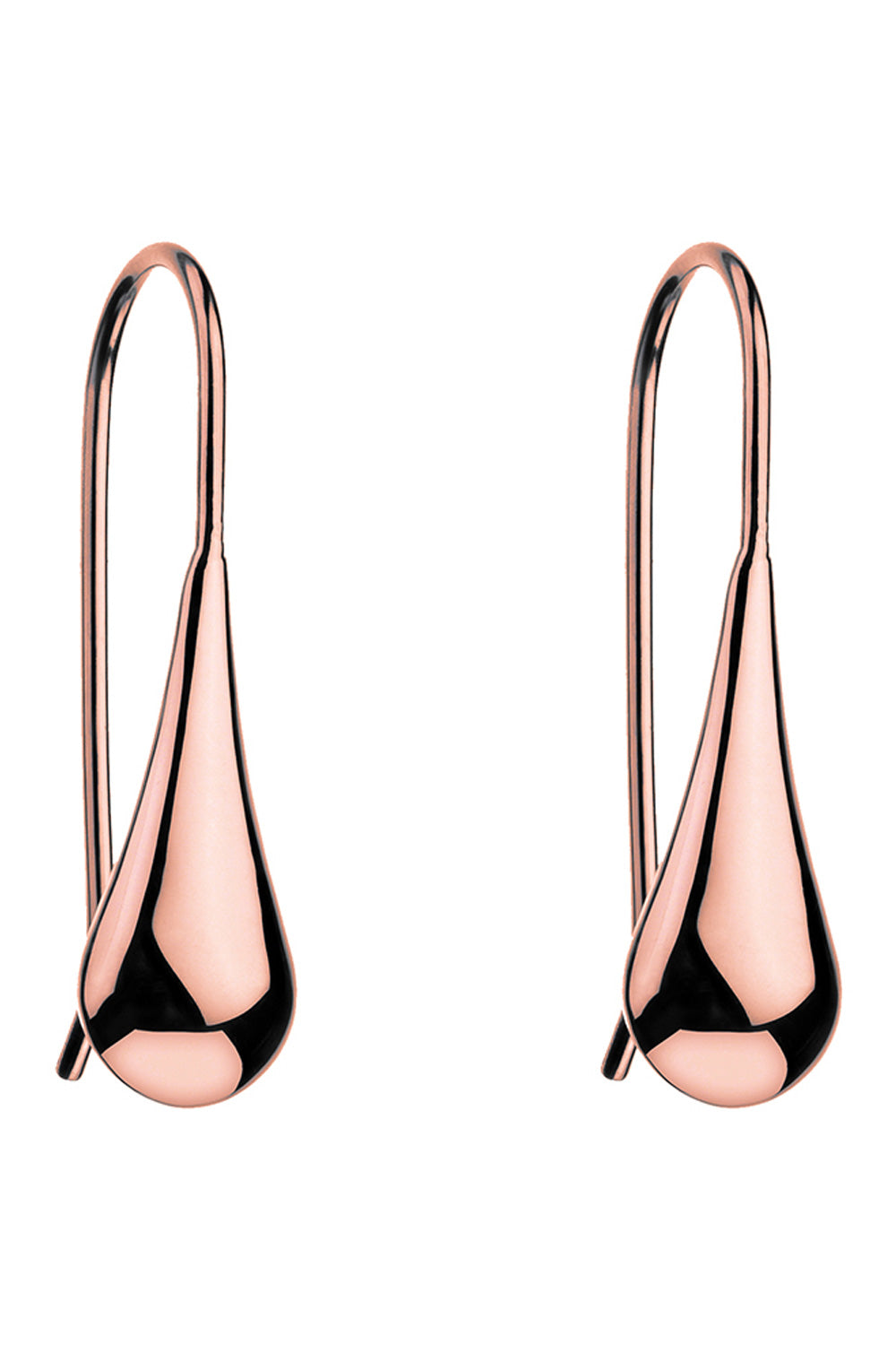 Product shot of the My Silent Tears Earrings in colour RoseGold (Metallics), from the front