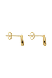 Product shot of the Chiara Yellow Gold Studs in colour Gold (Metallics), detail