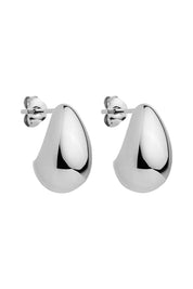 Product shot of the Baby Umbra Silver Earrings in colour Silver (Metallics), from the front