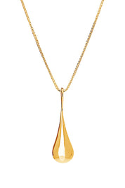 Product shot of the My Silent Tears Necklace in colour Gold (Metallics), detail