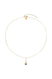 Product shot of the My Silent Tears Necklace in colour Gold (Metallics), from the front