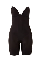 Product shot of the Body Define Backless Jumpsuit in colour Black (Black), detail