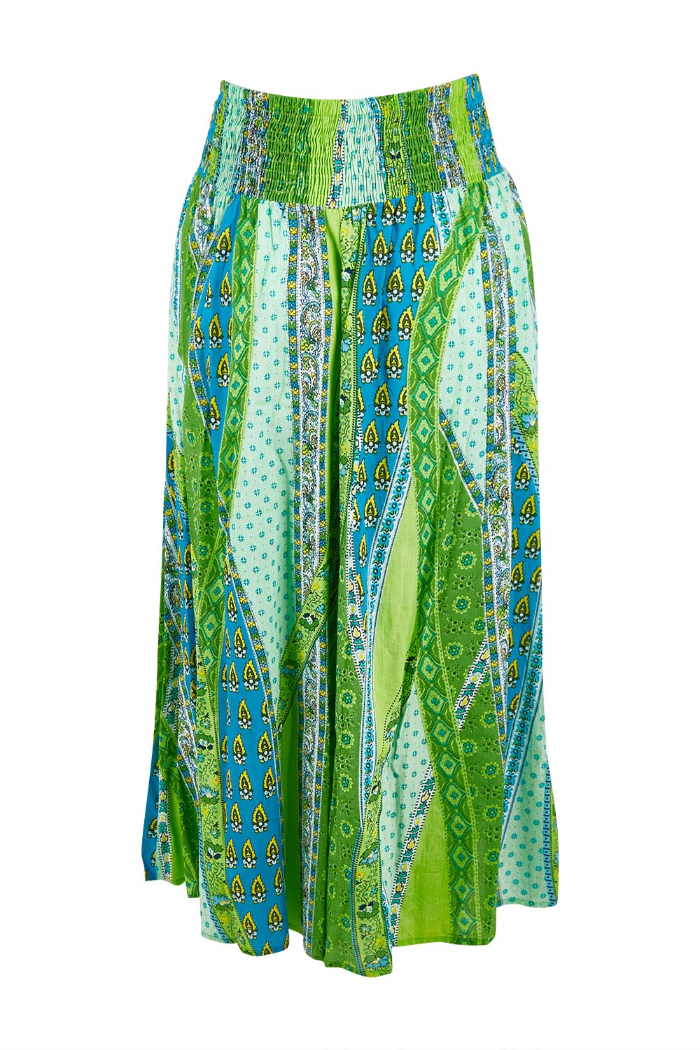 Product shot of the Hendrix Pants in colour Mauiaqua (Green), from the back